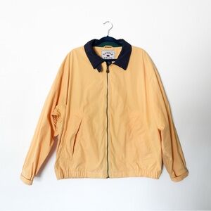 Cutter & Buck Yellow Bomber Gorpcore Zip Up Jacket